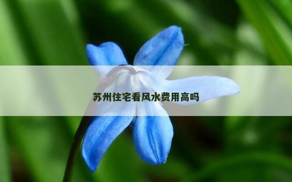 蘇州住宅看風水費用高嗎