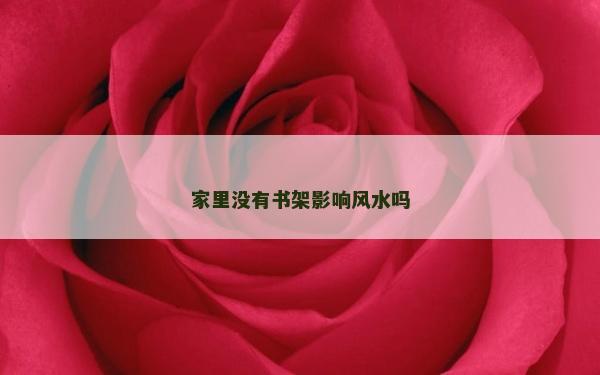 家里沒有書架影響風水嗎 家里沒有書架影響風水嗎