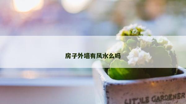 房子外墻有風水么嗎