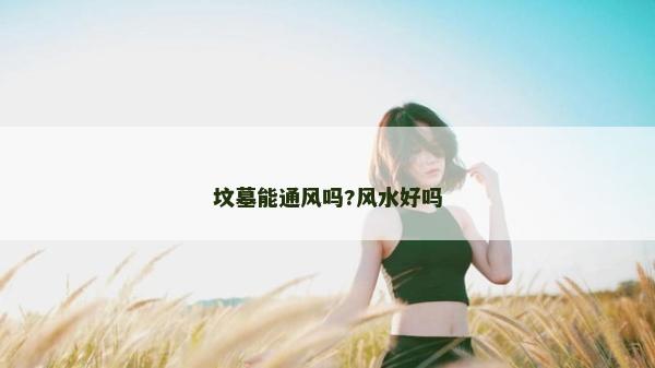 墳?zāi)鼓芡L(fēng)嗎?風(fēng)水好嗎