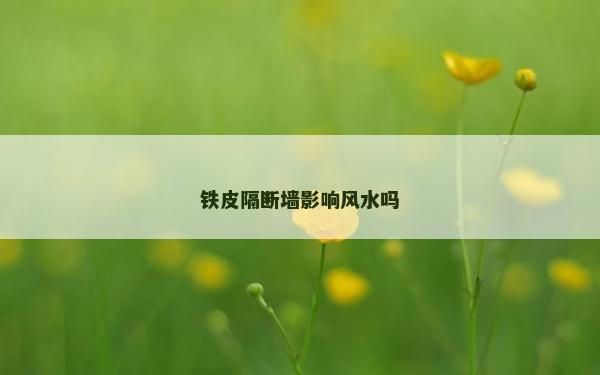 鐵皮隔斷墻影響風(fēng)水嗎 鐵皮隔斷墻影響風(fēng)水嗎