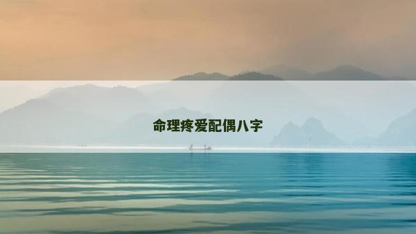 命理疼愛配偶八字 命理疼愛配偶八字