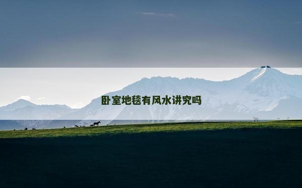 臥室地毯有風水講究嗎