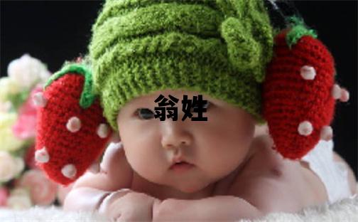翁姓有涵養的男孩名字,取什么名字好