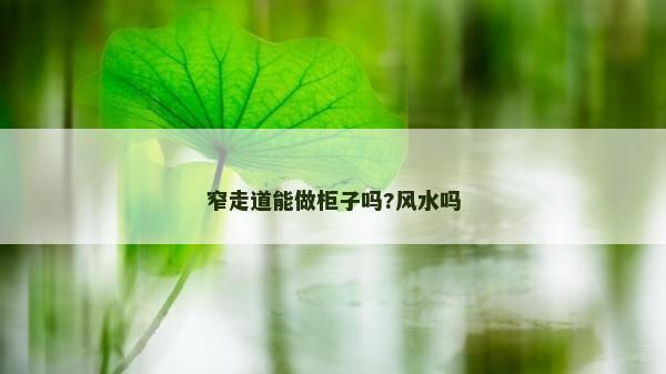 窄走道能做柜子嗎?風水嗎