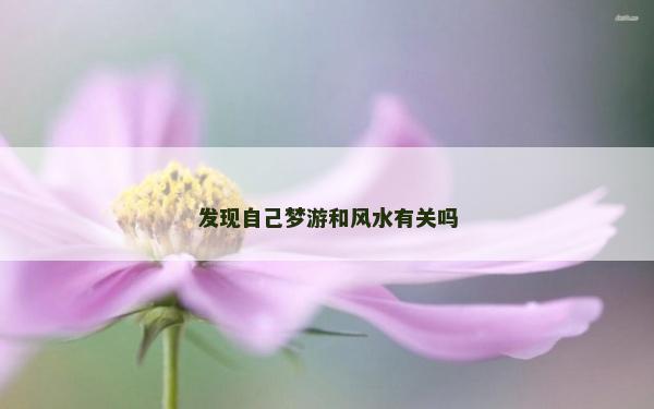 發(fā)現(xiàn)自己夢游和風水有關嗎