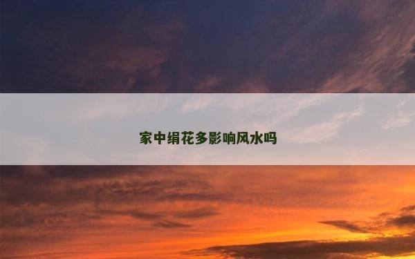 家中絹花多影響風水嗎 家中絹花多影響風水嗎