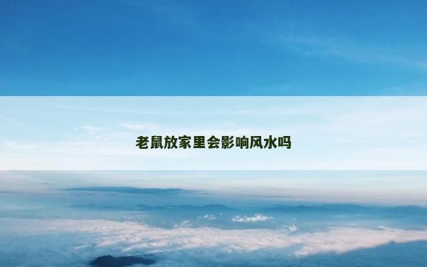老鼠放家里會影響風(fēng)水嗎