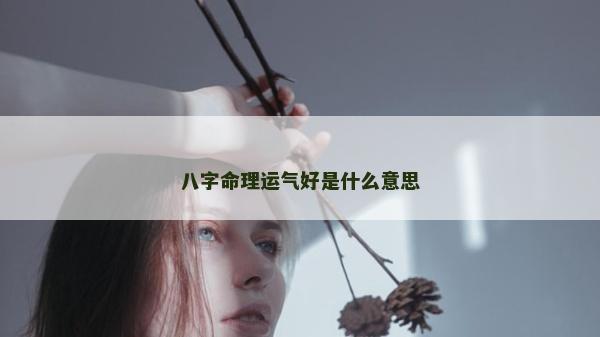 八字命理運氣好是什么意思 八字命理運氣好是什么意思