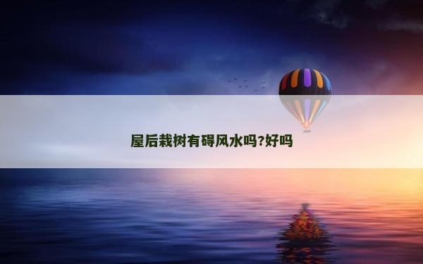 屋后栽樹有礙風水嗎?好嗎 屋后栽樹有礙風水嗎?好嗎