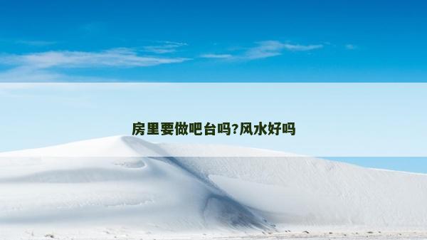 房里要做吧臺嗎?風水好嗎 房里要做吧臺嗎?風水好嗎