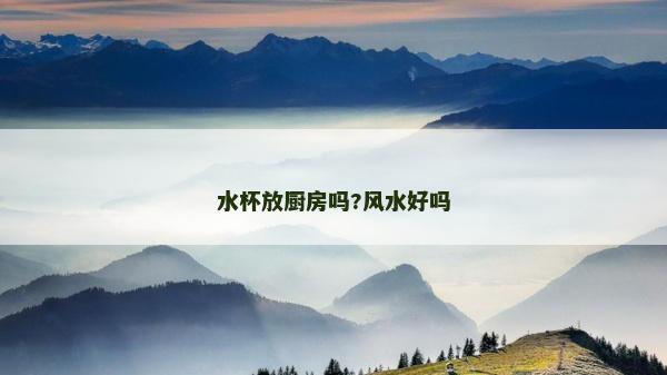 水杯放廚房嗎?風(fēng)水好嗎 水杯放廚房嗎?風(fēng)水好嗎