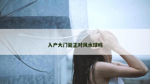 入戶大門能正對風水球嗎