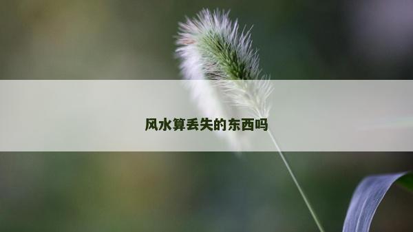 風(fēng)水算丟失的東西嗎
