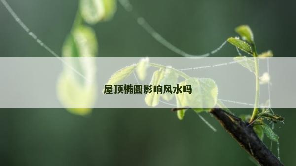 屋頂橢圓影響風(fēng)水嗎