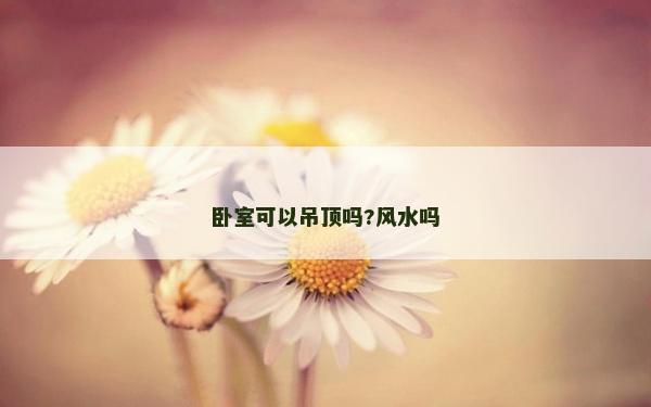 臥室可以吊頂嗎?風水嗎