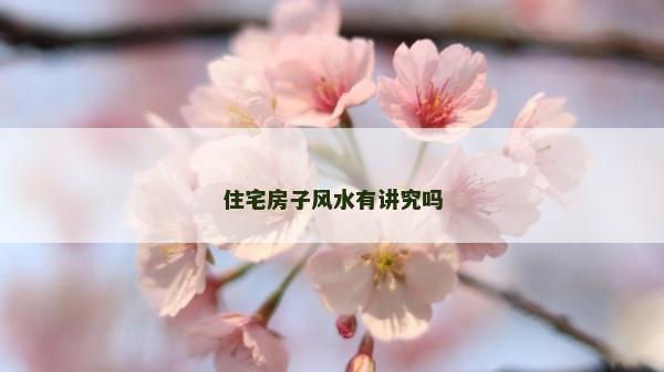 住宅房子風(fēng)水有講究嗎