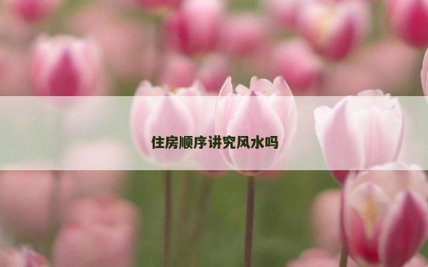 住房順序講究風水嗎