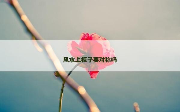 風水上柜子要對稱嗎