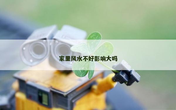 家里風水不好影響大嗎