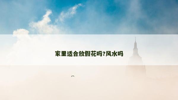 家里適合放假花嗎?風水嗎