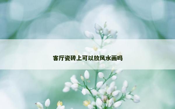 客廳瓷磚上可以放風水畫嗎