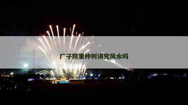 廠子院里種樹講究風水嗎