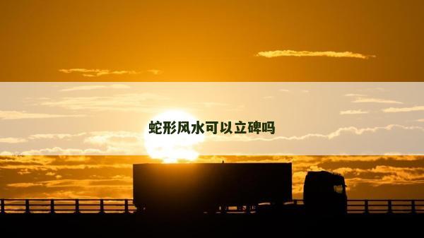 蛇形風水可以立碑嗎 蛇形風水可以立碑嗎