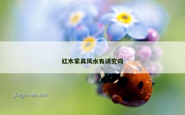 紅木家具風水有講究嗎