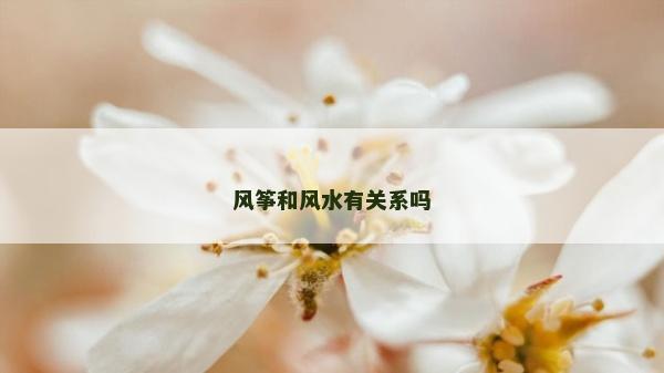 風(fēng)箏和風(fēng)水有關(guān)系嗎