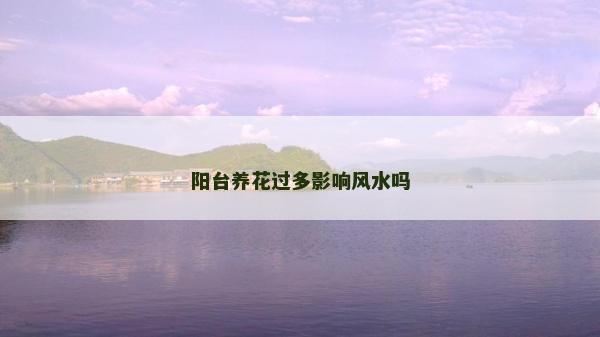 陽臺養(yǎng)花過多影響風水嗎
