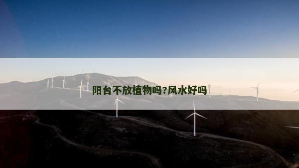 陽臺(tái)不放植物嗎?風(fēng)水好嗎