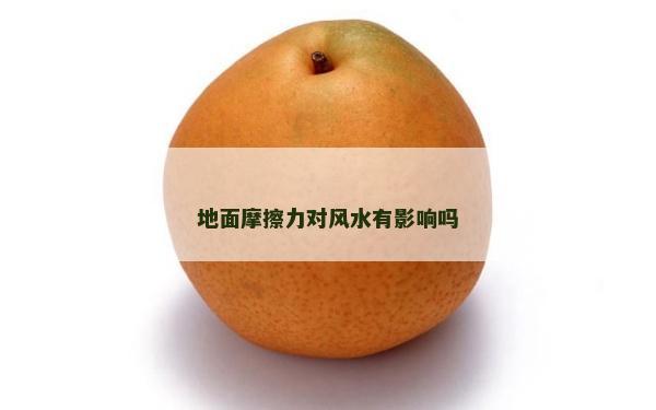 地面摩擦力對(duì)風(fēng)水有影響嗎