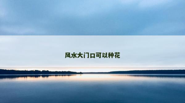 風水大門口可以種花