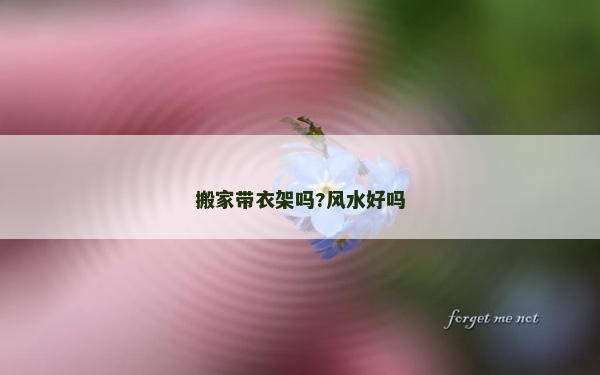 搬家帶衣架嗎?風水好嗎