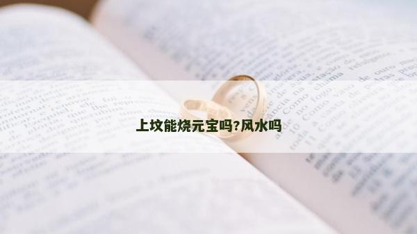 上墳能燒元寶嗎?風水嗎