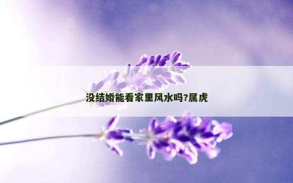 沒結婚能看家里風水嗎?屬虎 沒結婚能看家里風水嗎?屬虎