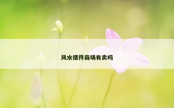 風水擺件商場有賣嗎