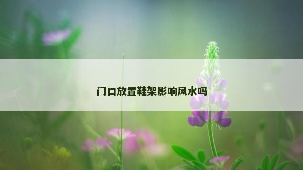 門口放置鞋架影響風水嗎