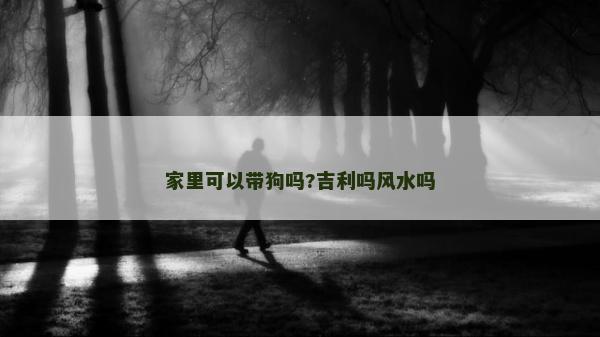家里可以帶狗嗎?吉利嗎風(fēng)水嗎 家里可以帶狗嗎?吉利嗎風(fēng)水嗎