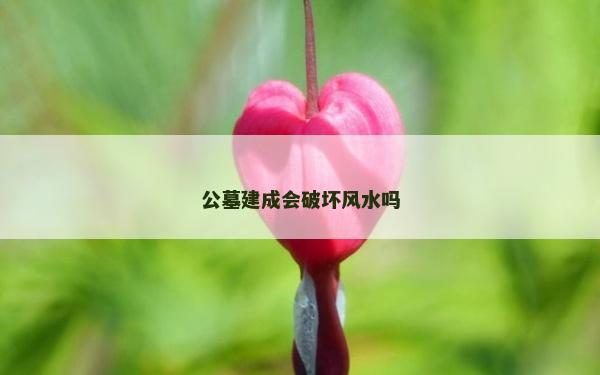 公墓建成會破壞風水嗎