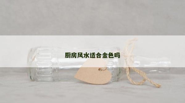 廚房風水適合金色嗎