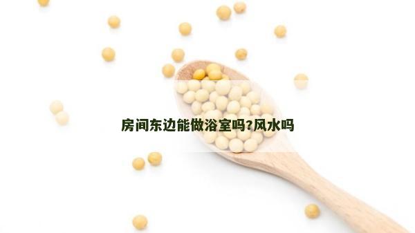 房間東邊能做浴室嗎?風水嗎