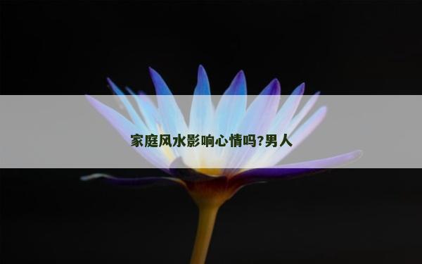 家庭風水影響心情嗎?男人 家庭風水影響心情嗎?男人