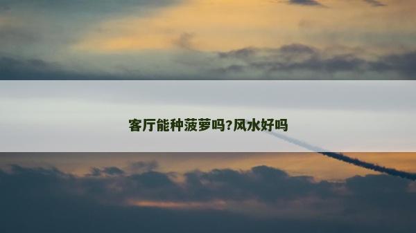 客廳能種菠蘿嗎?風水好嗎 客廳能種菠蘿嗎?風水好嗎