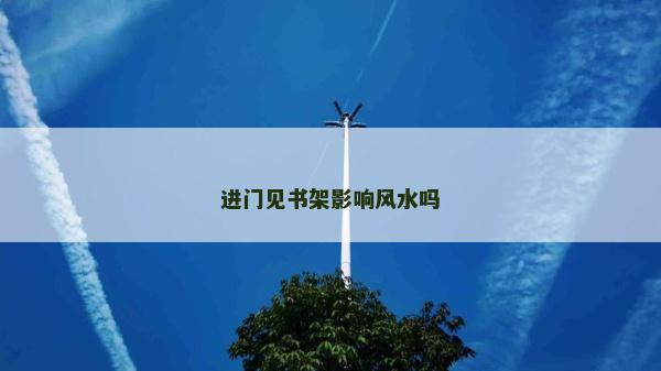 進(jìn)門見書架影響風(fēng)水嗎