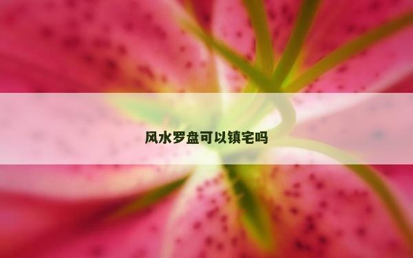 風(fēng)水羅盤可以鎮(zhèn)宅嗎