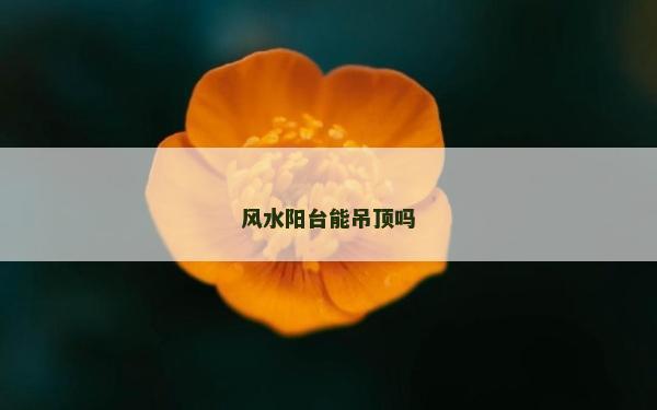 風水陽臺能吊頂嗎
