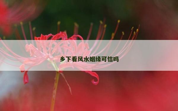 鄉下看風水姻緣可信嗎