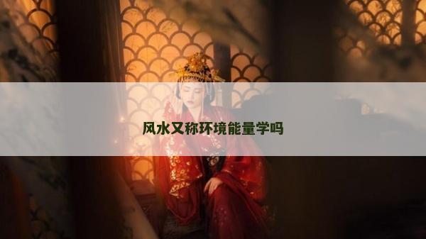 風(fēng)水又稱環(huán)境能量學(xué)嗎